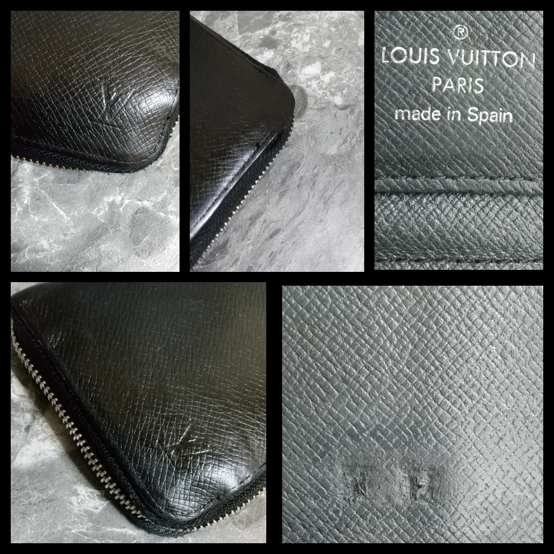 【正規品】LOUIS.VUITTON（ルイヴィトン）M30503/タイガ.ジッピーウォレット.ヴェルティカルBLACK_画像10