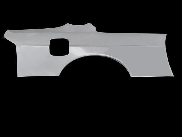 リアフェンダー プレスライン入り 片側+50mm FRP製 シルビア S14 前期 後期 ワイドフェンダー 左右セット_画像3
