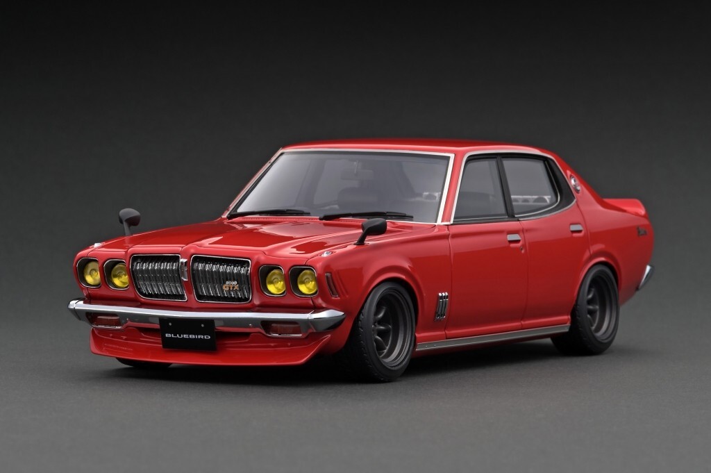 【イグニッションモデル】 1/18 日産　ブルーバード U 2000GTX　サメブル (G610) Red [IG3168]★未開封新品！_画像1