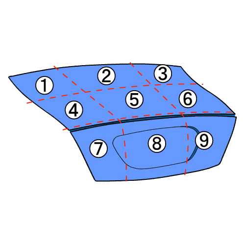 レガシィ CBA-BL5 トランクリッド 32J 74954_画像6