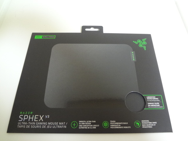 1円スタート!! 新品 Razer レイザー Sphex V3 Sサイズ ゲーミング マウスパッド 未開封 ③_画像1