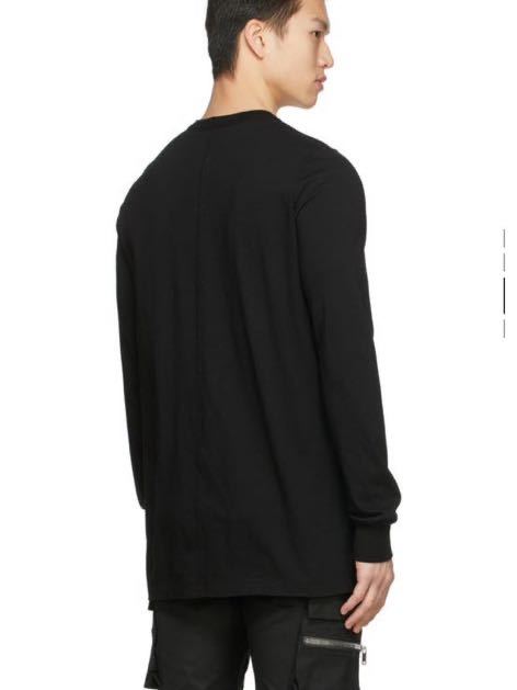 【新品未開封】RICK OWENS リックオウエンス Level Tシャツ 長袖 ロンT TEE ブラック Lサイズ_画像3