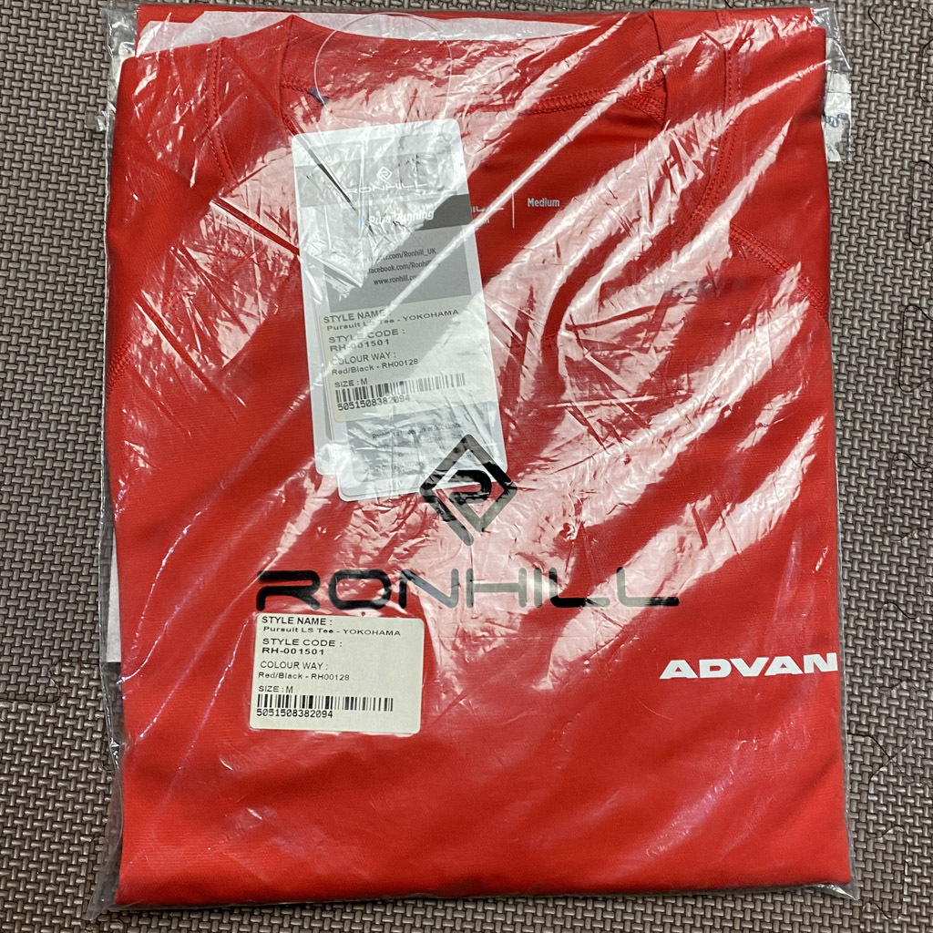 【レア】　ADVAN　RONHILL　コラボTシャツ　長袖　レッド　紙タグ付　YOKOHAMA　ヨコハマタイヤ_画像10