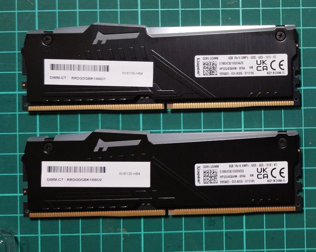 Kingston FURY BEAST DDR5 16GB(8GB×2枚 )RGBイルミ 