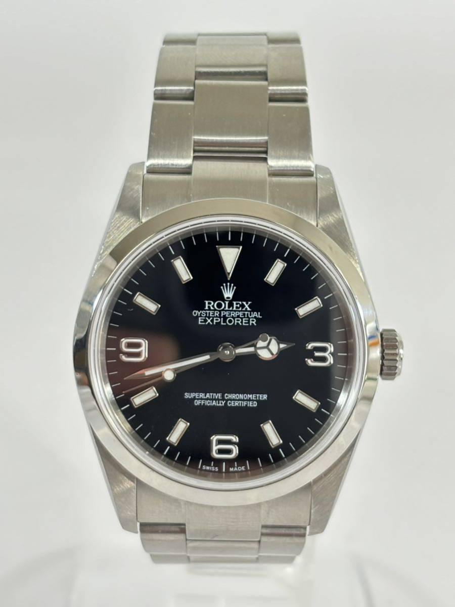 稼働品　Rolex ロレックス　EXPLORER I エクスプローラーI 　自動巻き 腕時計 114270 シルバー　OYSTERPERPETUAL Z番　美品_画像1