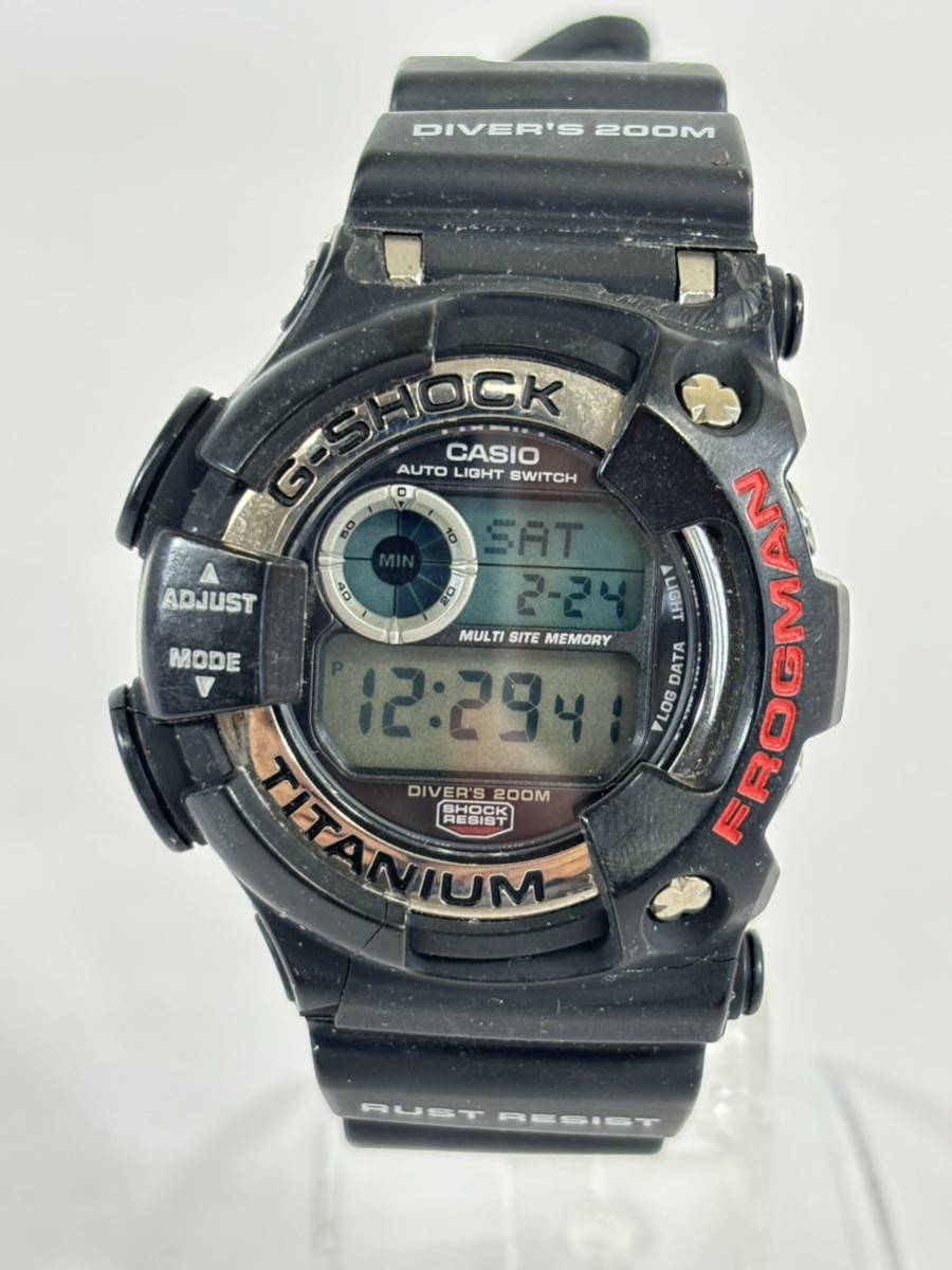 稼働品　CASIO カシオ　g-shock Gショック　DW-9900　腕時計 クオーツ ブラック　frogman フロッグマン_画像1