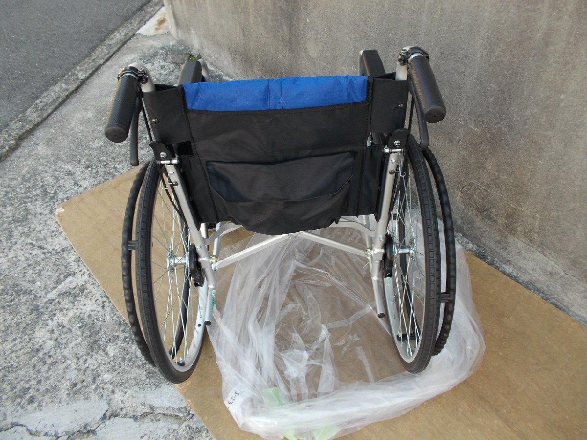 TS-24-0206-05　ミキ　ノーパンク洗浄整備済標準自走式車椅子　BAL1_画像6