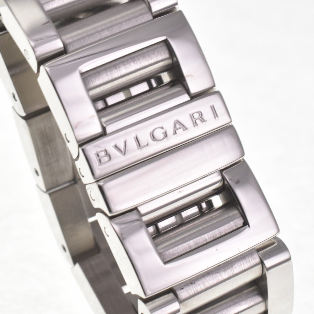  BVLGARY BVLGARI RT45S Rettangolo Date самозаводящиеся часы мужской хорошая вещь L#128035