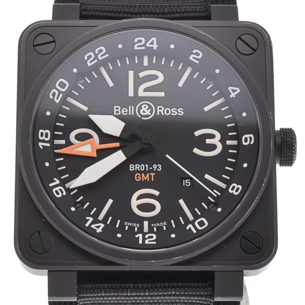  bell & Roth Bell&Ross BR01-93 GMT-R BR01-93 GMT self-winding watch men's N#129671