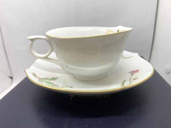 Meissen マイセン フローラ カップ＆ソーサー 1客 花柄 金彩 ティー カップ プレート S-3_画像5