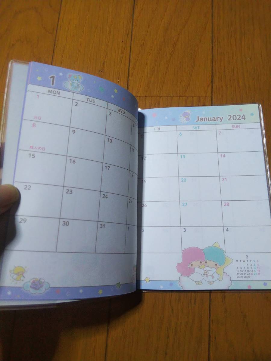 2024年 キキララ カレンダー スケジュール帳 手帳 A6サイズの画像6