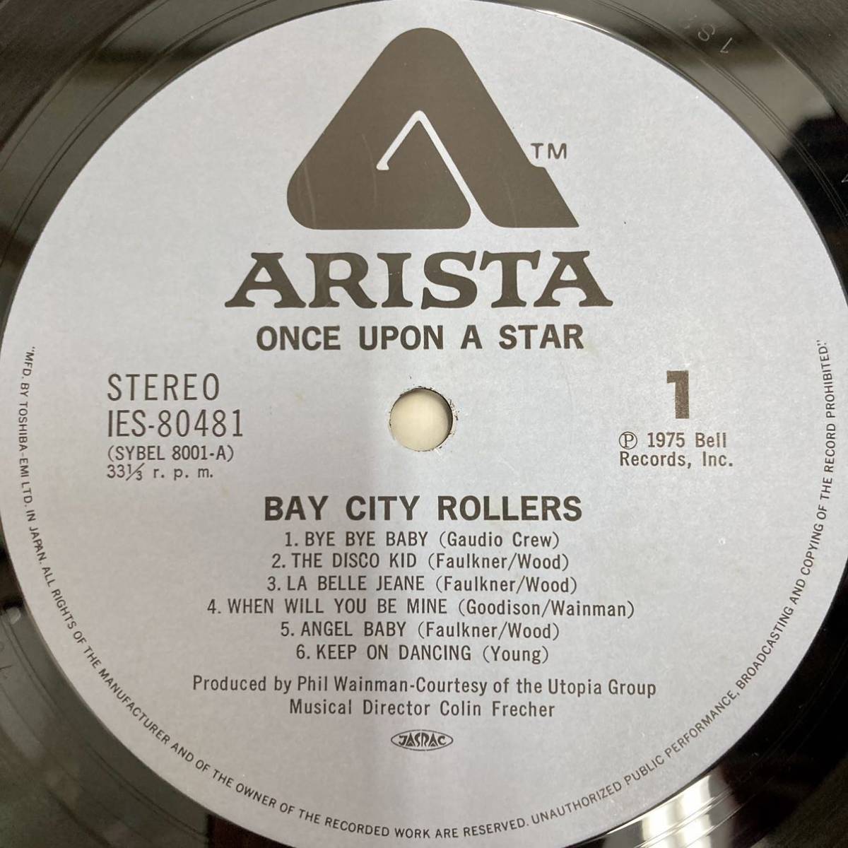 【美品 帯付き】 Once Upon A Star 噂のベイ・シティ・ローラーズ / Bay City Rollers ベイ・シティ・ローラーズ【LP アナログ レコード 】_画像3