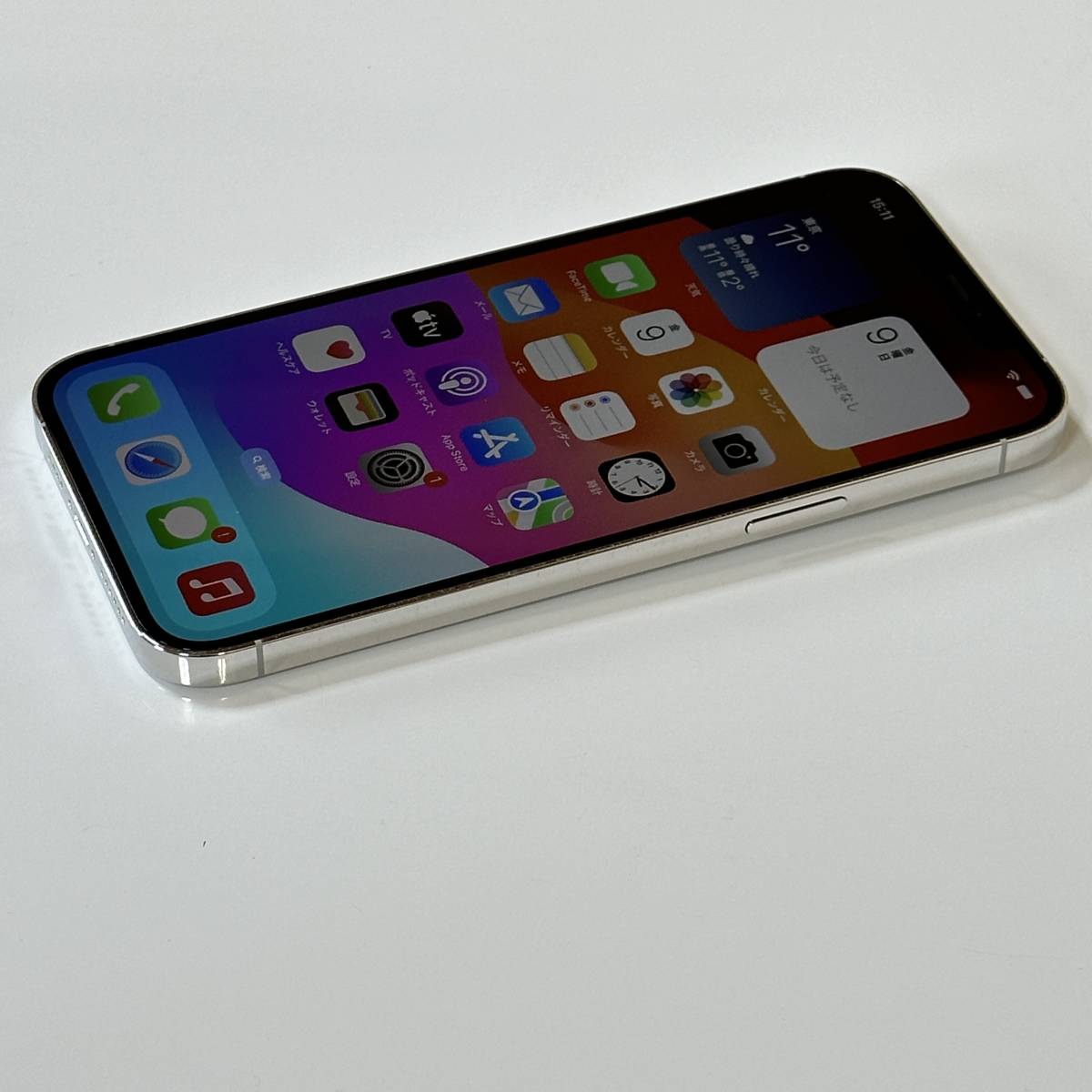 SIMフリー iPhone 12 Pro Max シルバー 128GB MGCV3J/A バッテリー最大容量81％ アクティベーションロック解除済の画像5
