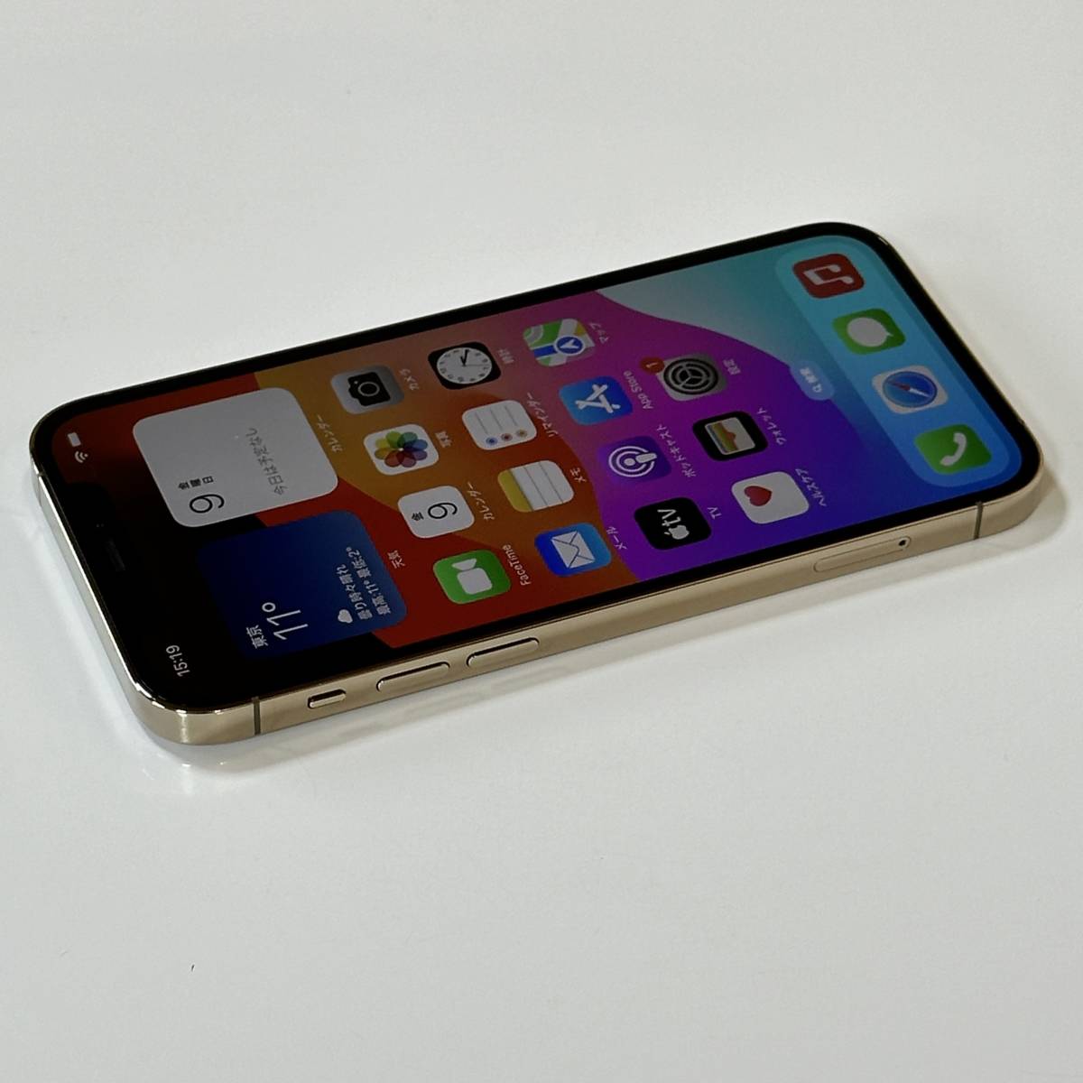 SIMフリー iPhone 12 Pro ゴールド 128GB MGM73J/A (A2406) iOS17.0.3 バッテリー最大容量85％ アクティベーションロック解除済_画像6