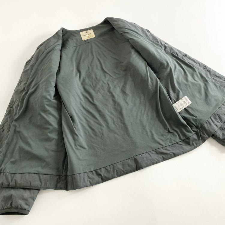 ◯44a21 Snow Peak スノーピーク Flexible Insulated Cardigan SW-22AU001 ノーカラージャケット スナップカーディガン 羽織 アウター S_画像3