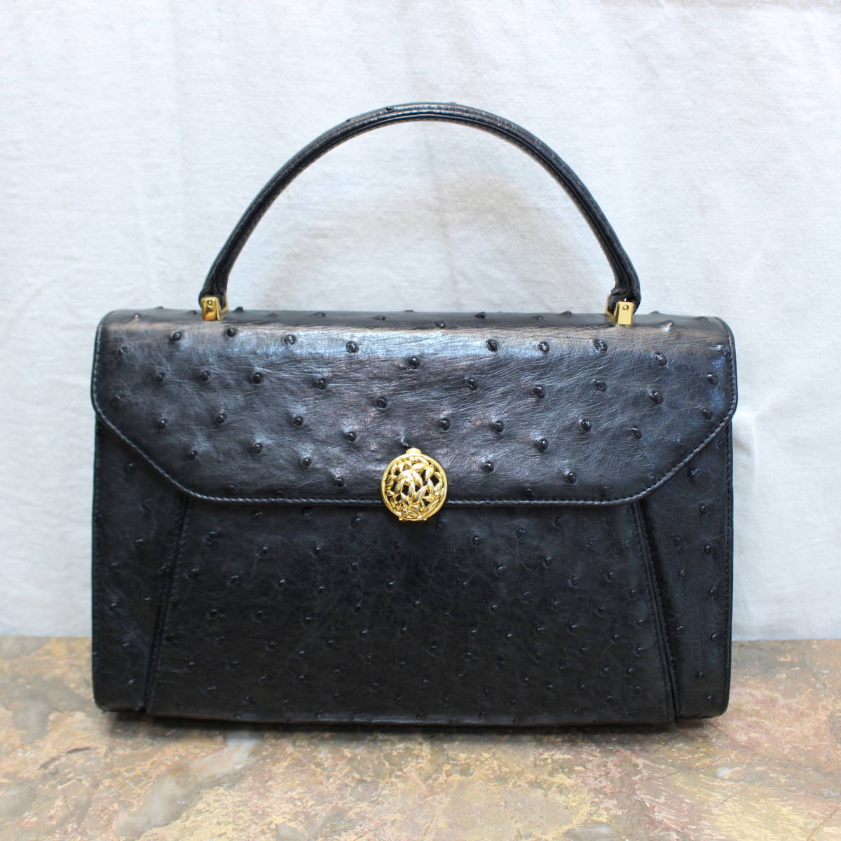 OSTRICH LEATHER FORMAL HAND BAG/オーストリッチレザーフォーマル