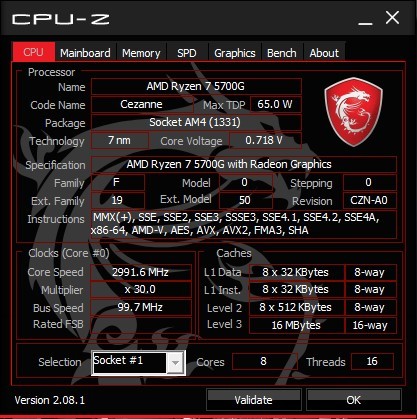 【自作PC】AMD Ryzen 7 5700G / AMD B550 / メモリ16GB / SSD 1TB / Windows 10 Home 64bit【1円スタート】_画像6