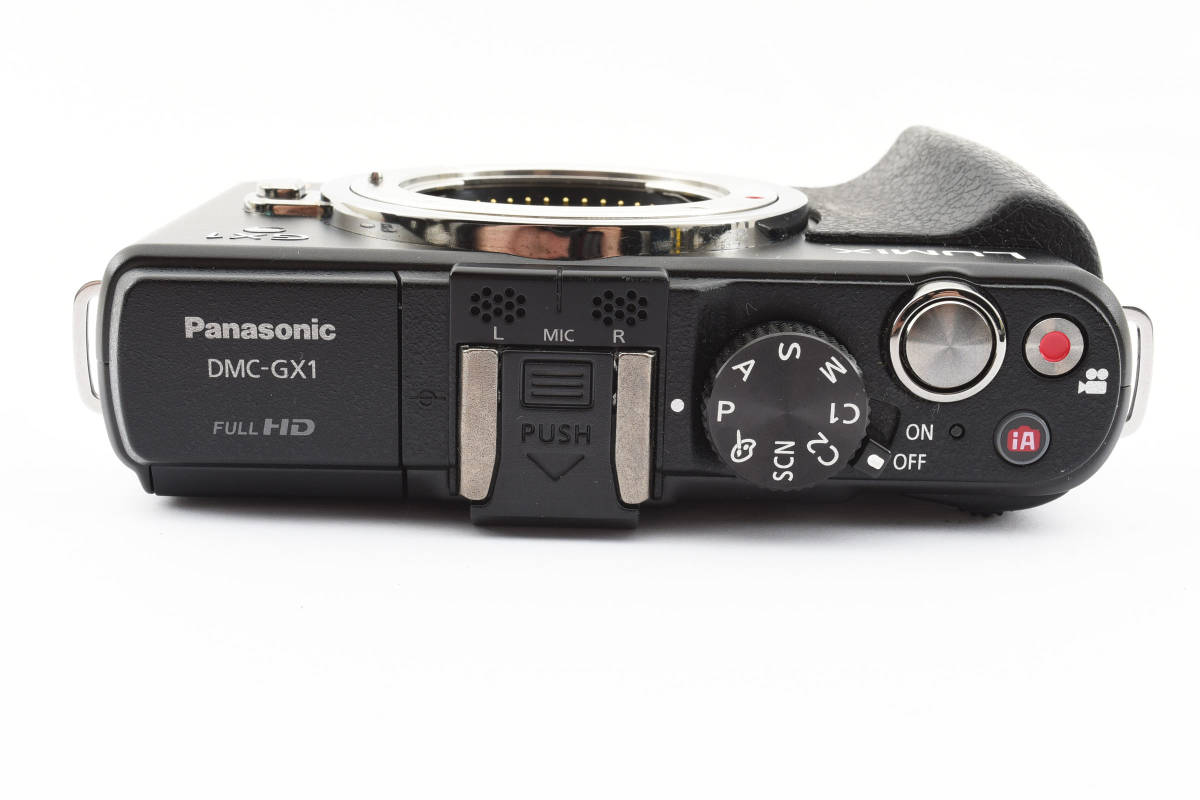 パナソニック DMC-GX1 ミラーレス デジタル カメラ ボディ ブラック シャッター回数1971 Panasonic バッテリー2個 333_画像8
