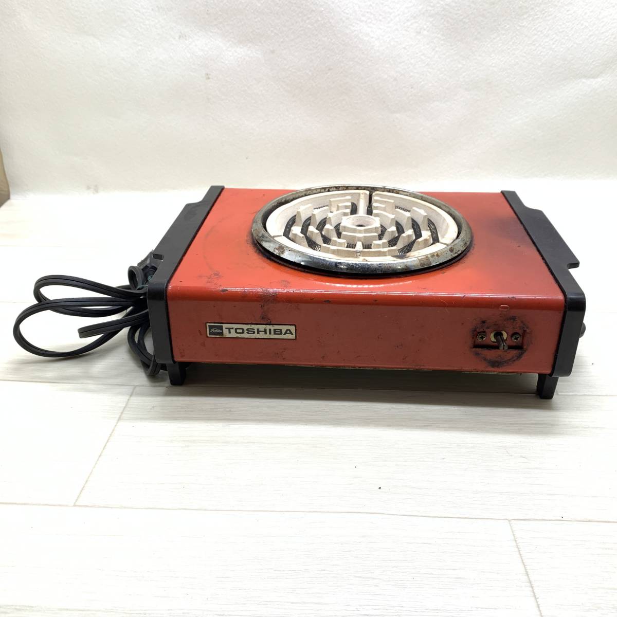 #TOSHIBA Toshiba electric portable cooking stove HP-630 Showa Retro that time thing electric ... cooking machine consumer electronics electric heating vessel Junk #G41493