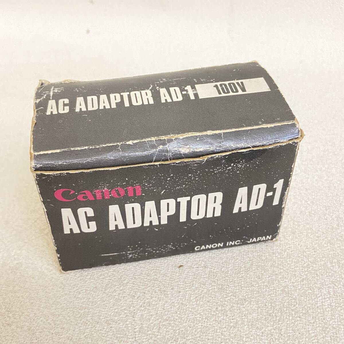 Σ Canon Canon AC adaptor calculator count machine Showa Retro luminescence diode AD-1 box damage equipped long-term storage present condition goods ΣR52350