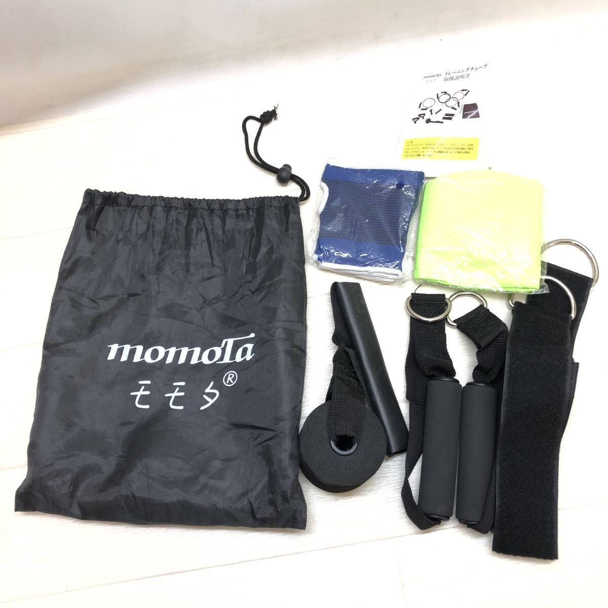 ♪momota モモタ トレーニングチューブ 筋トレ ダイエット エクササイズ 筋肉 健康器具 健康用品 宅トレ 中古品♪C22838_画像1