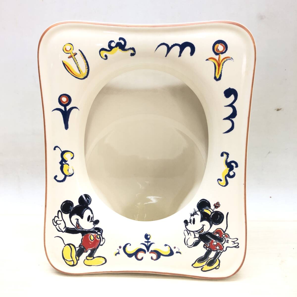 ★TOKYO Disney SEA 東京ディズニーシ― フォトスタンド ミッキー ミニ― 陶器 写真立て インテリア 雑貨 中古品★C01302_画像2