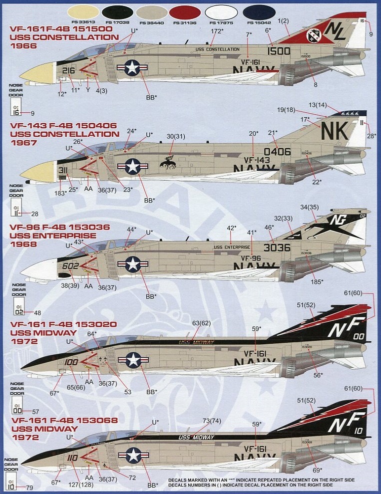 1/48 ファーボールデカール F-4B ファントムⅡ ミグキラー (1) 改訂版の画像2