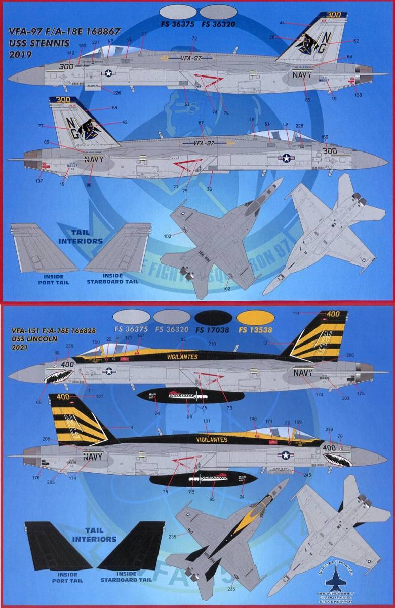 1/48 ファーボールデカール F/A-18E/F CAG(空母航空団司令)機 (5)の画像6
