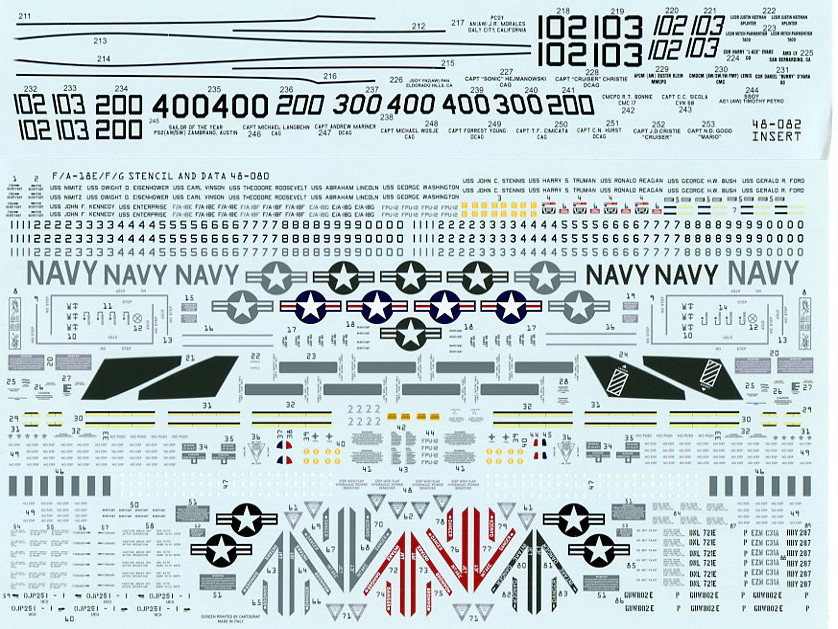 1/48 ファーボールデカール F/A-18E/F CAG(空母航空団司令)機 (5)の画像8