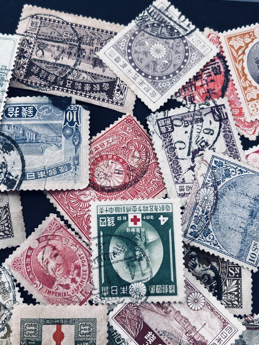 戦前 記念特殊切手使用済アキュムレーション 数十枚 皇太子帰朝10銭等 高型価含む_画像9