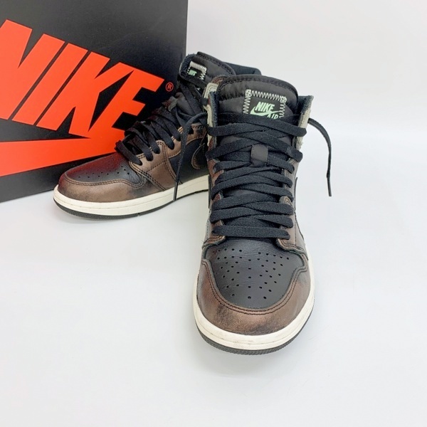 NIKE NIKE AIR JORDAN 1 RE HI OG RUST SHADOW 555088-033 エア ジョーダン スニーカー シューズ 箱付き メンズ 26cm ナイキ 靴 DF10730■