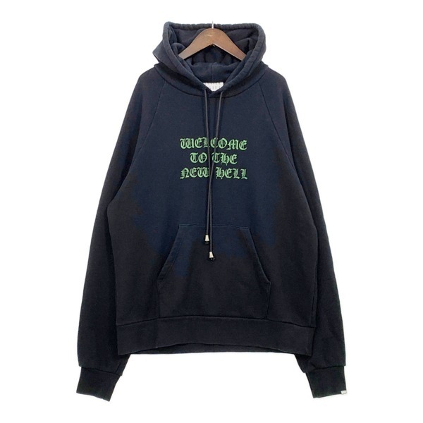 コンダクター GLITTER PRINT HOODED SWEATER NEW HELL プルオーバー スウェット パーカー 4 XL相当 el conductor トップス DM10764■