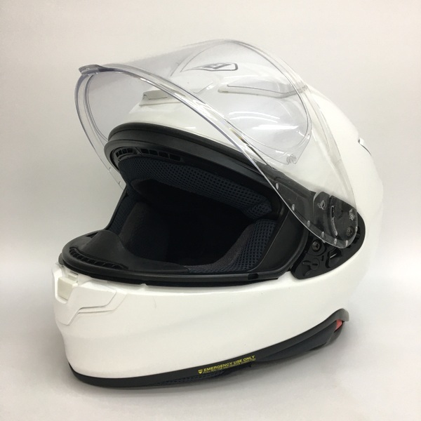 SHOEI Z-8 フルフェイスヘルメット 2021年製 除菌消臭済 オートバイ バイカー XLサイズ ルミナスホワイト ショウエイ バイク用品 N18842H●_画像2