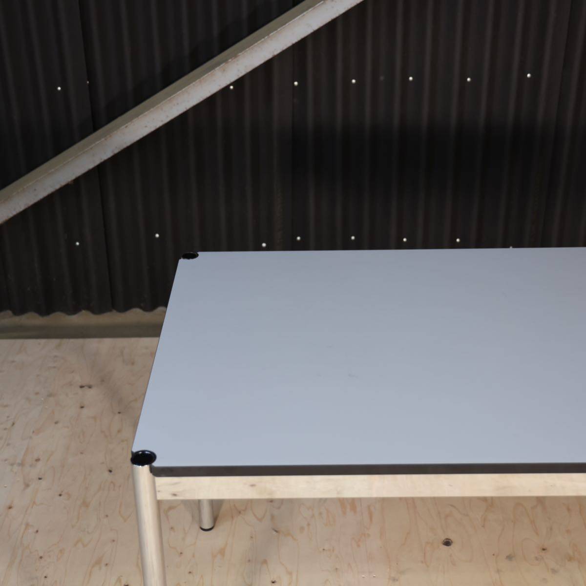【美品】USMハラー テーブル オフィス ダイニング Table Desk ホワイトHaller 125cm