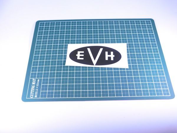 EVH ステッカー 裏張り ブラック ベースライン Van Halen #USTICKER-EVH-BKDMB