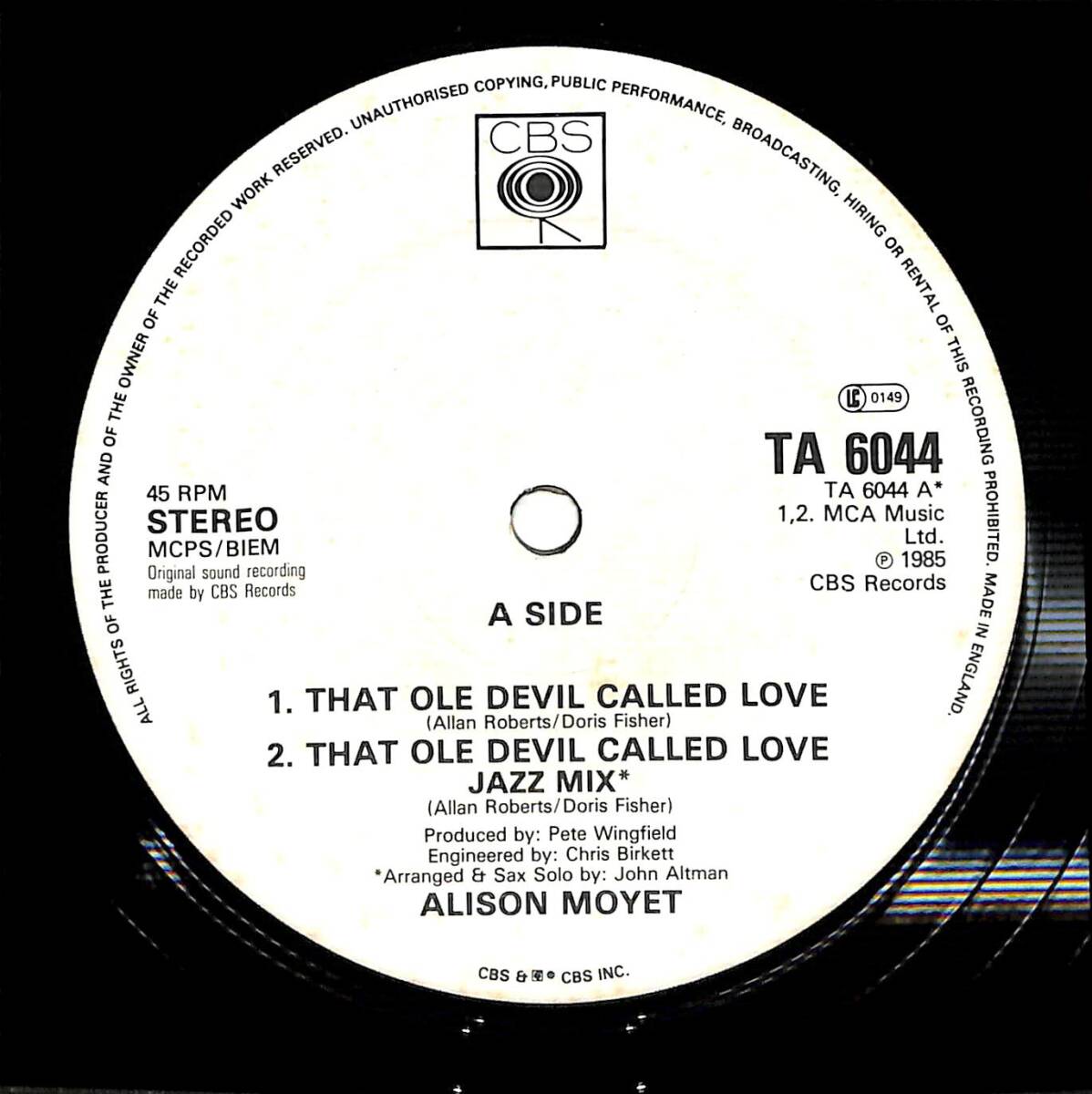 e1835/12/英/Alison Moyet/That Ole Devil Called Love_画像3