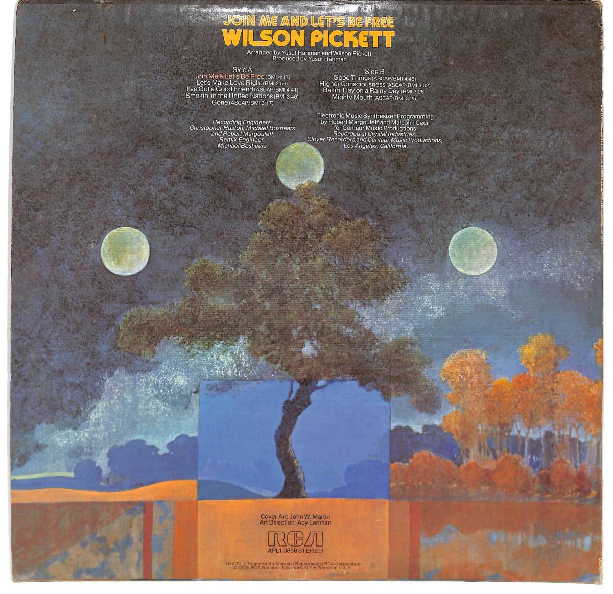 e1772/LP/米/ジャンク/Wilson Pickett/Join Me And Let's Be Free_画像2