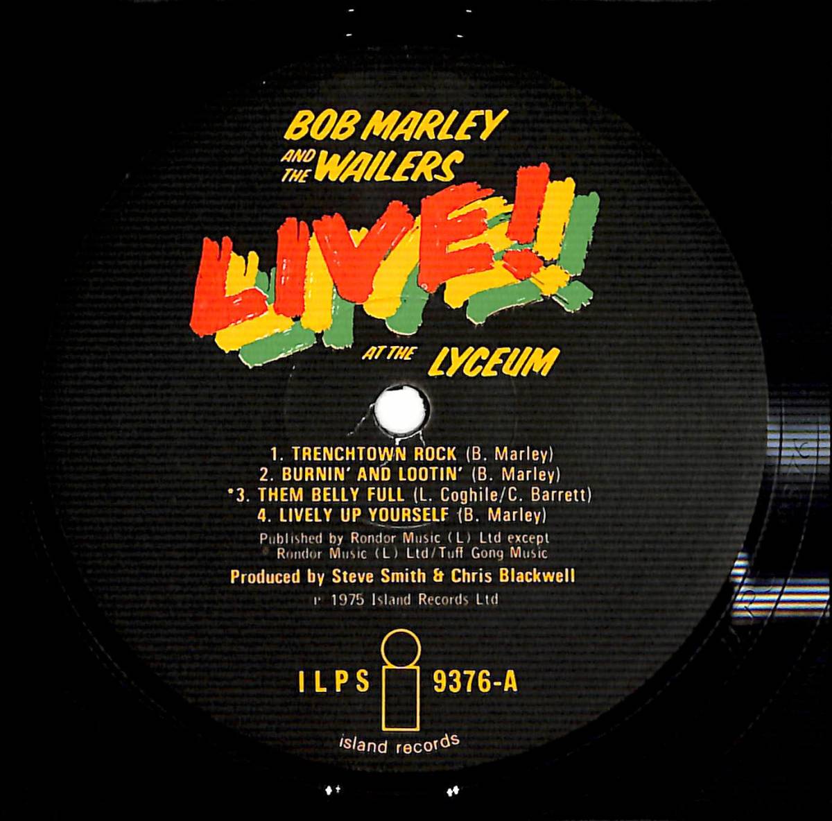 e1285/LP/英/Bob Marley And The Wailers/Live! At The Lyceum_画像3