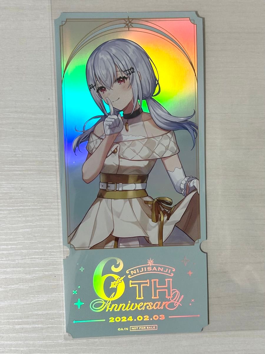 にじさんじ 6th anniversary 6周年 原宿ショップ 特典 チケット にじさんじ 6th anniversary 6周年 原宿ショップ 特典 チケット