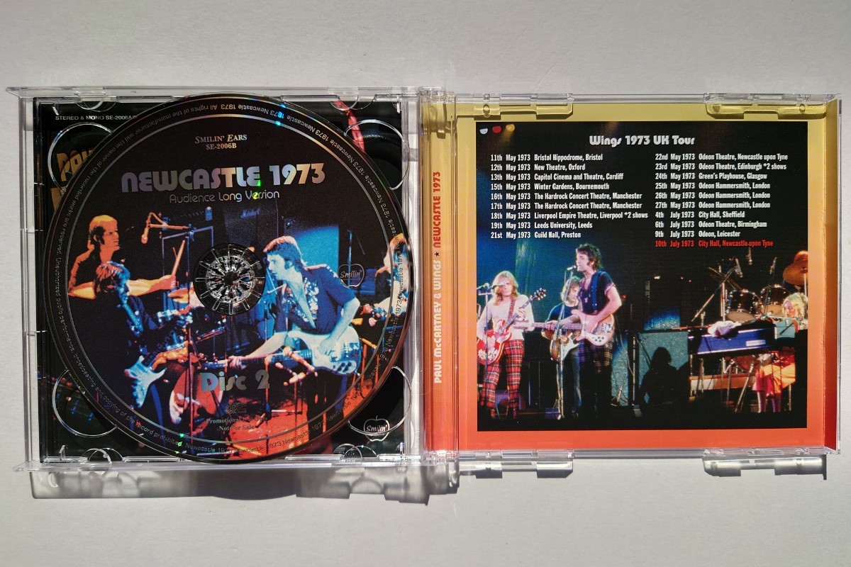 Wings NEWCASTLE 1973 LIVE 「サウンドボード＆オーディエンス・プレス2CD」ポールマッカートニー_画像3