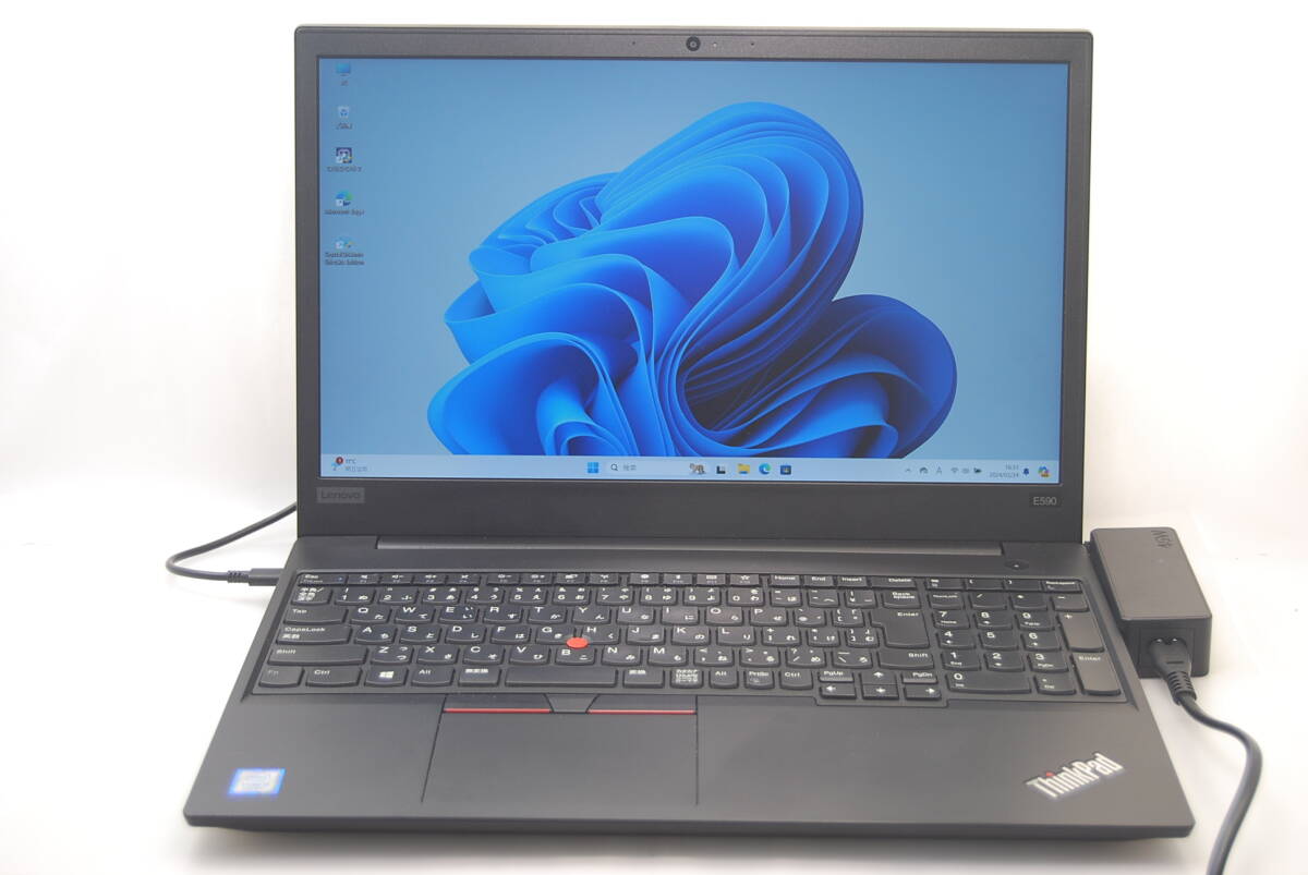 美品★ThinkPad E590★20NBS0SF00★第8世代Corei5 8265U★FHD IPS液晶★大容量SSD1TB★DDR4 16GB★BT★Win11Pro★カメラ★wifi★type-C電源_画像1