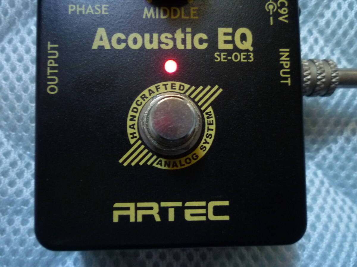 生産完了モデル ARTEC SE-OE3 OUTBOARD EQ FOR ACOUSTIC/アーテック アコースティックギター向け アウトボードイコライザーの画像4