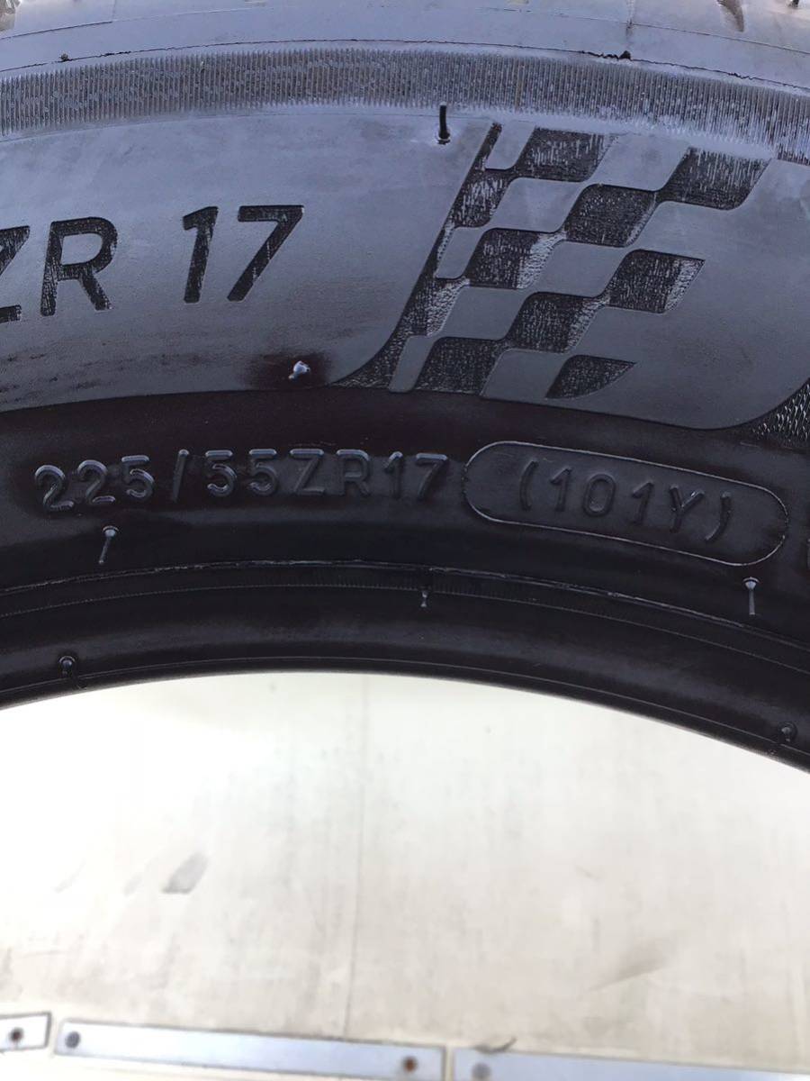 MICHELIN PILOT SPORT4 ミシュランパイロットスポーツ 225/55ZR17 101Y 製造2021年　バリ溝中古品1本_画像4