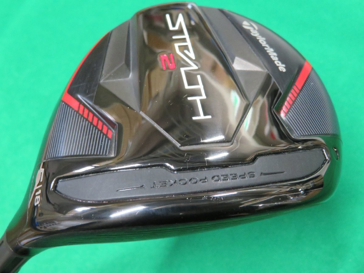 【中古・訳あり】 テーラーメイド　2023　STEALTH 2　ステルス2　フェアウェイウッド　5W （18°） 【Ｓ】　ディアマナ　GT60　HC無し_細かい塗装のハガレがあります