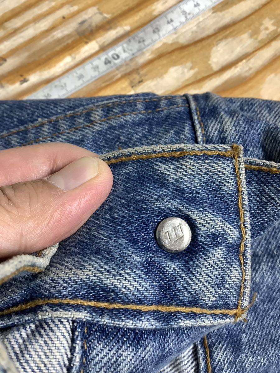 あ1317 USA製 Levi's リーバイス 80's ビンテージ 70507 4th トラッカージャケット Gジャン S 777刻印 デニムジャケット Sサイズ_画像7