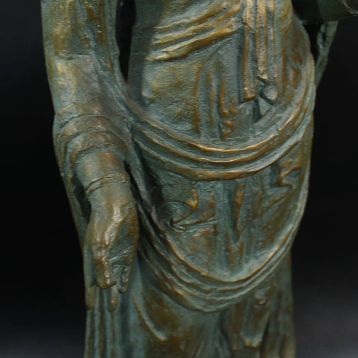 【真作保証】『北村西望』作/ブロンズ彫刻 聖観音立像 ＜240124012＞の画像9