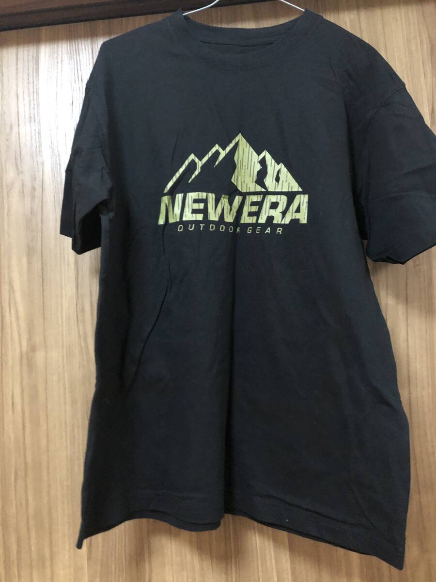 NEW ERA ニューエラ　Tシャツ　黒　OUTDOOR GEAR　半袖　LARGE_画像1