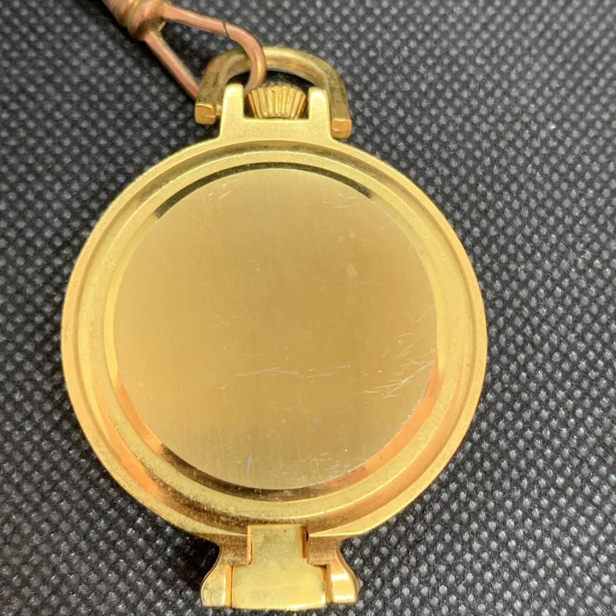 #7271 pocket watch gilding operation goods quarts clock windshield lens face dirt equipped present condition storage goods 