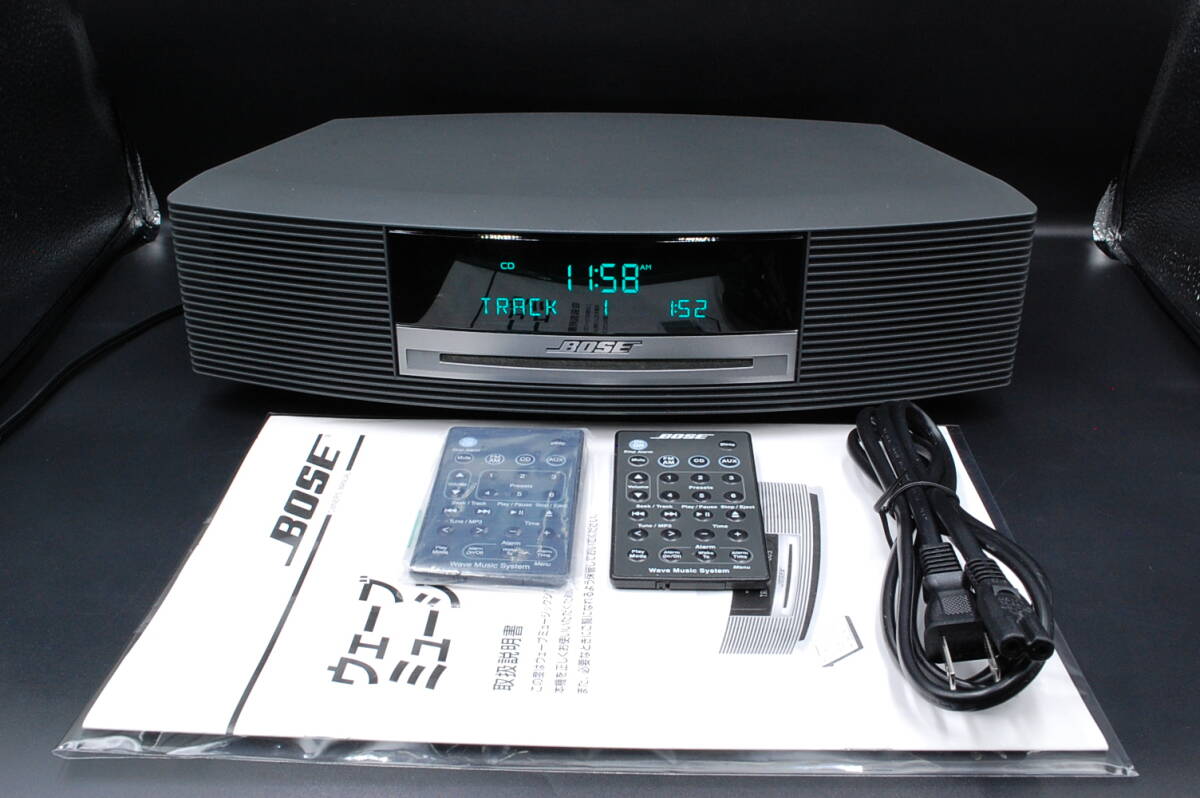 ★◆ BOSE ボーズ Wave Music System AWRCCＢ CDラジオ リモコン２個付き 動作良好品 ◆★_画像1