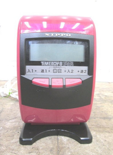 NIPPO タイムレコーダー TIMEBOY8プラス 130×120×220 中古店舗用品 /23L2121Z_画像2